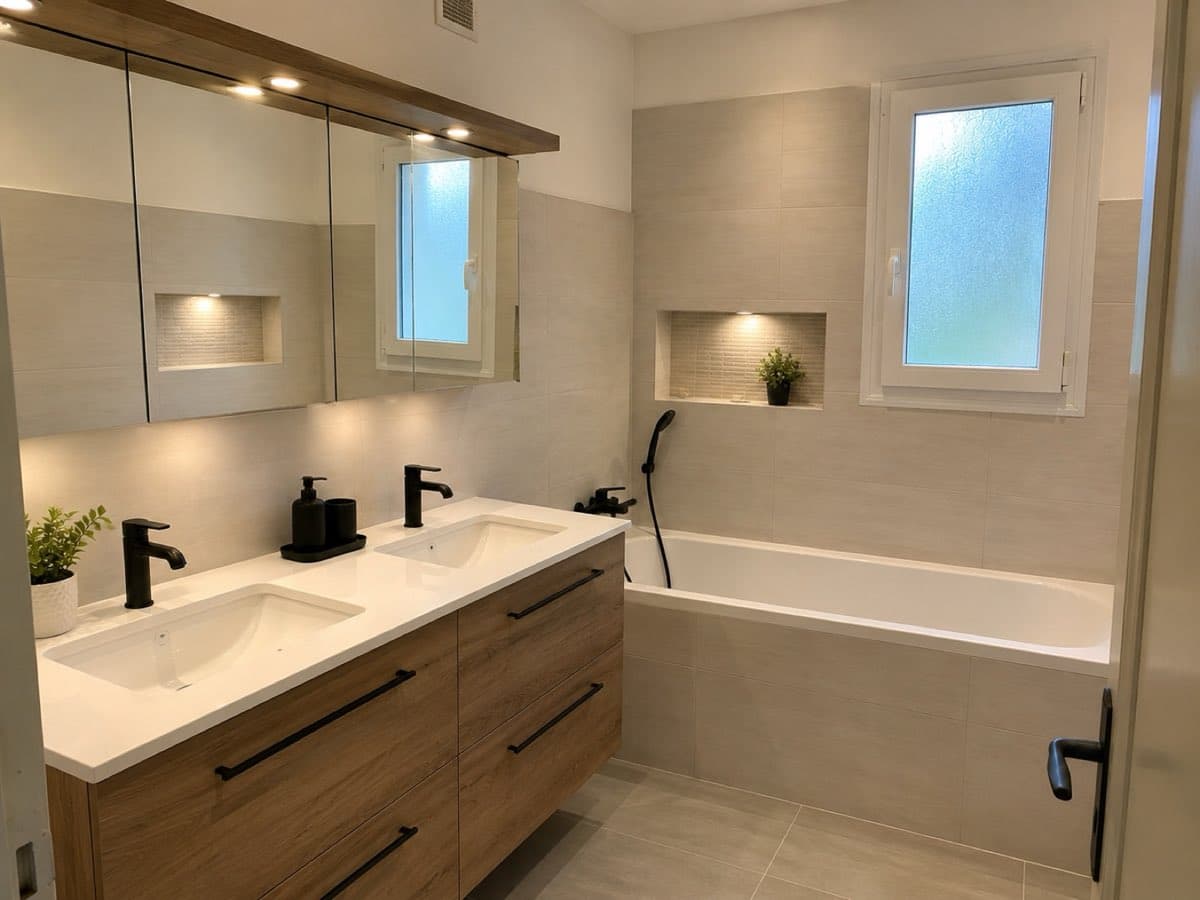 Salle de bains rénovée